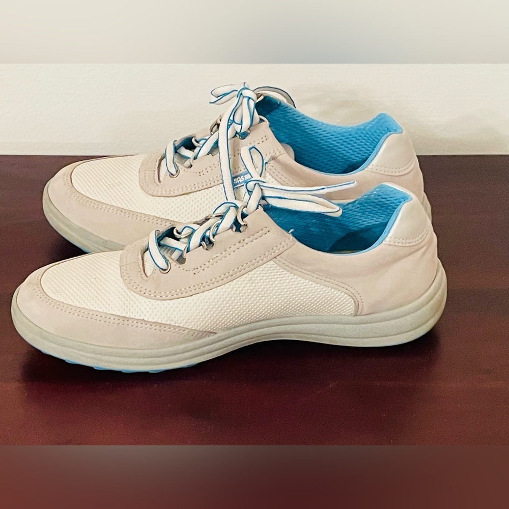SAS Sporty Sneakers Walking Shoes 5M Light Gray/Grayish White - Picture 7 of 11